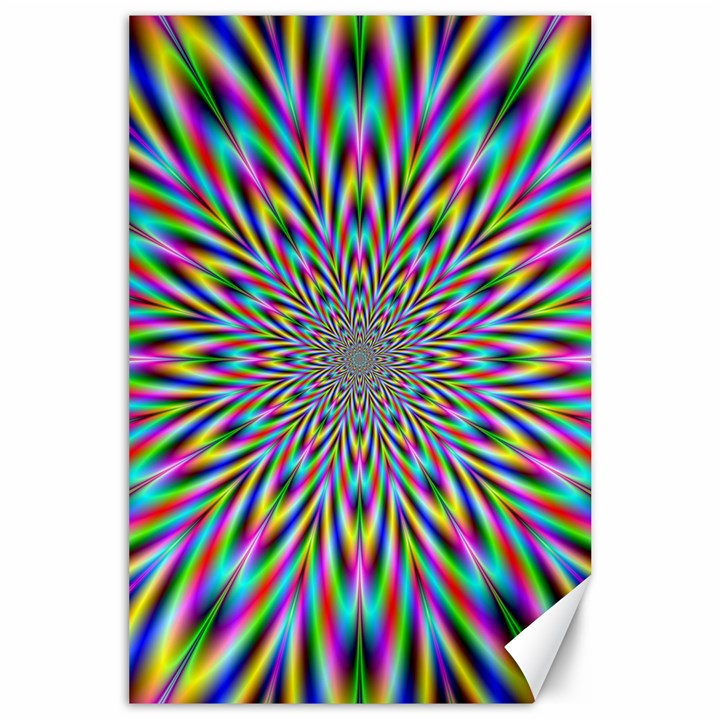 Psychedelic Wormhole Canvas 24  x 36 