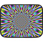 Psychedelic Wormhole Double Sided Fleece Blanket (Mini)  35 x27  Blanket Front