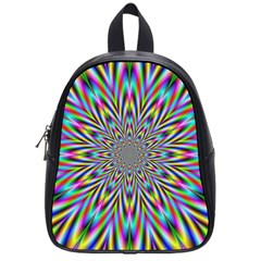 Psychedelic Wormhole School Bag (small) by Filthyphil