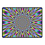 Psychedelic Wormhole Fleece Blanket (Small) 50 x40  Blanket Front