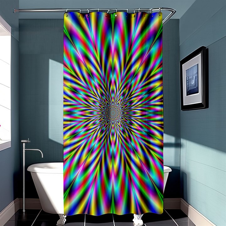 Psychedelic Wormhole Shower Curtain 36  x 72  (Stall) 