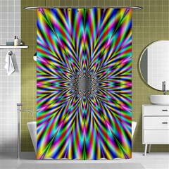 Psychedelic Wormhole Shower Curtain 48  X 72  (small)  by Filthyphil