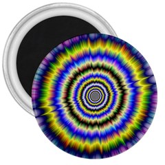 Psychedelic Blackhole 3  Magnets by Filthyphil