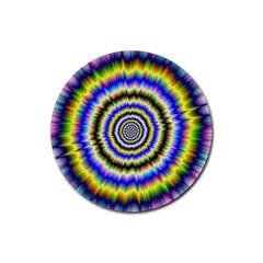 Psychedelic Blackhole Rubber Round Coaster (4 Pack)  by Filthyphil