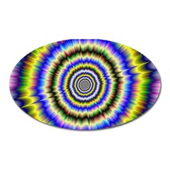 Psychedelic Blackhole Oval Magnet