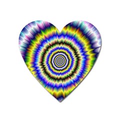 Psychedelic Blackhole Heart Magnet by Filthyphil