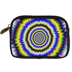 Psychedelic Blackhole Digital Camera Leather Case by Filthyphil