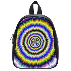 Psychedelic Blackhole School Bag (small) by Filthyphil