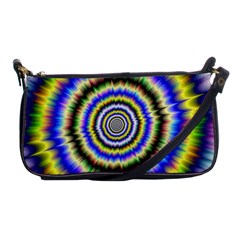 Psychedelic Blackhole Shoulder Clutch Bag by Filthyphil