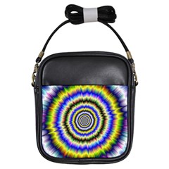 Psychedelic Blackhole Girls Sling Bag