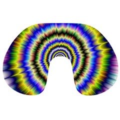 Psychedelic Blackhole Travel Neck Pillow by Filthyphil