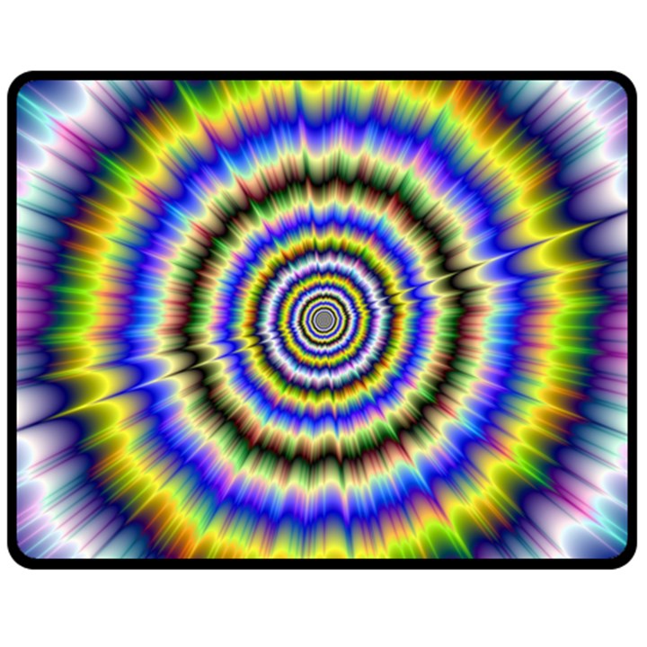 Psychedelic Blackhole Double Sided Fleece Blanket (Medium) 