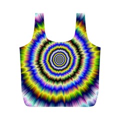 Psychedelic Blackhole Full Print Recycle Bag (m) by Filthyphil