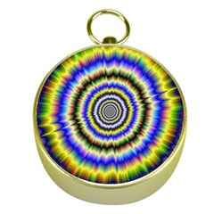 Psychedelic Blackhole Gold Compasses by Filthyphil