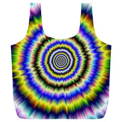 Psychedelic Blackhole Full Print Recycle Bag (xxxl) by Filthyphil