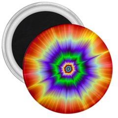 Psychedelic Explosion 3  Magnets by Filthyphil