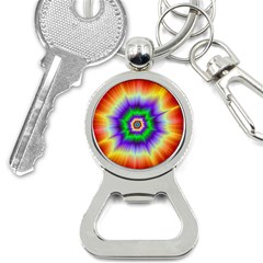 Psychedelic Trance Bottle Opener Key Chain by Filthyphil