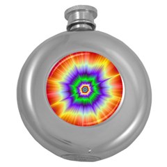 Psychedelic Trance Round Hip Flask (5 Oz)