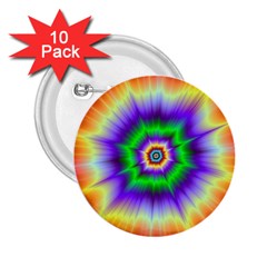 Psychedelic Explosion 2 25  Buttons (10 Pack)  by Filthyphil