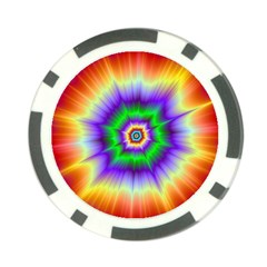 Psychedelic Trance Poker Chip Card Guard (10 Pack) by Filthyphil