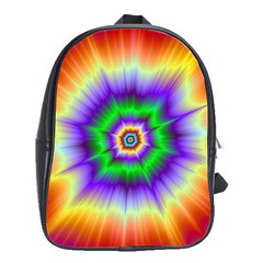 Psychedelic Trance School Bag (large) by Filthyphil