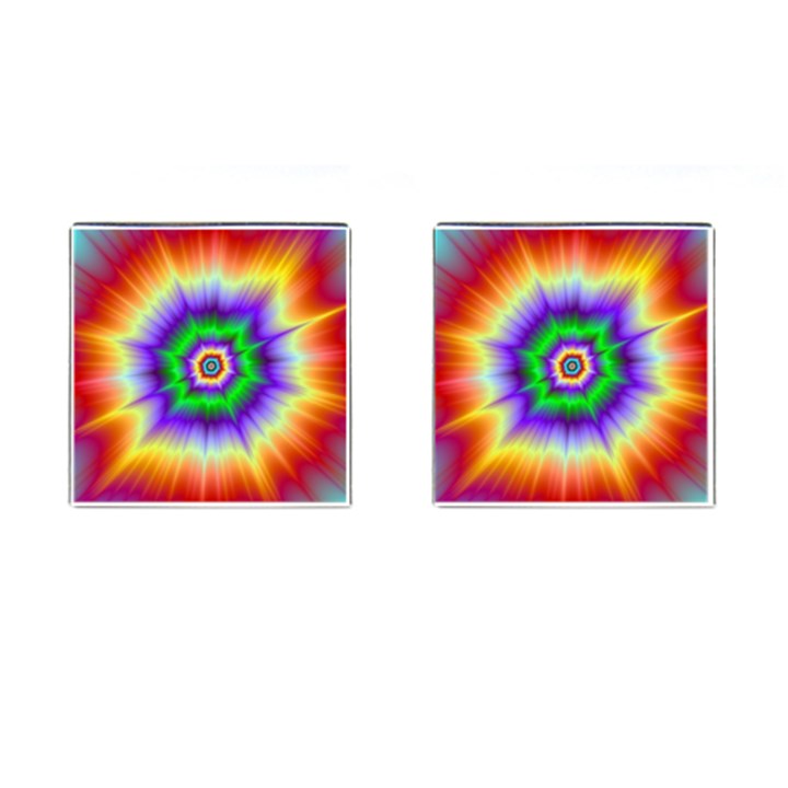 Psychedelic Explosion Cufflinks (Square)