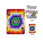 Psychedelic Trance Playing Cards 54 Designs (Mini) Front - Spade3