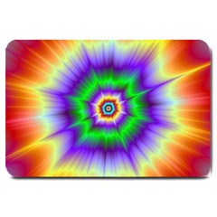 Psychedelic Explosion Large Doormat  by Filthyphil