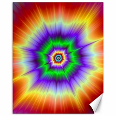 Psychedelic Explosion Canvas 11  X 14  by Filthyphil