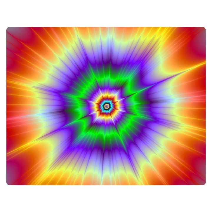 Psychedelic Trance Double Sided Flano Blanket (Medium) 