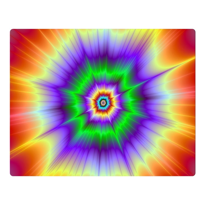 Psychedelic Trance Double Sided Flano Blanket (Large) 