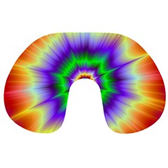 Psychedelic Explosion Travel Neck Pillow by Filthyphil