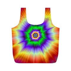 Psychedelic Explosion Full Print Recycle Bag (m) by Filthyphil