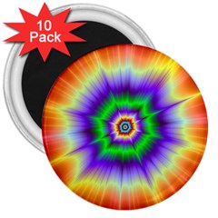 Psychedelic Big Bang 3  Magnets (10 Pack)  by Filthyphil