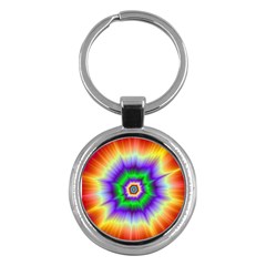 Psychedelic Big Bang Key Chain (round) by Filthyphil