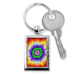 Psychedelic Big Bang Key Chain (rectangle)