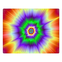 Psychedelic Explosion Double Sided Flano Blanket (large) 