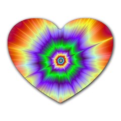 Psychedelic Big Bang Heart Mousepads by Filthyphil