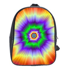 Psychedelic Big Bang School Bag (xl) by Filthyphil