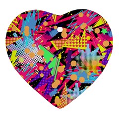 Psychedelic Geometry Ornament (heart) by Filthyphil