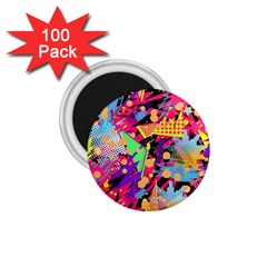 Psychedelic Geometry 1 75  Magnets (100 Pack) 