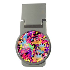 Psychedelic Geometry Money Clips (round)  by Filthyphil