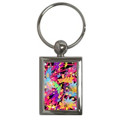 Psychedelic Geometry Key Chain (rectangle) by Filthyphil