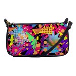 Psychedelic Geometry Shoulder Clutch Bag Front