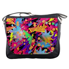 Psychedelic Geometry Messenger Bag by Filthyphil