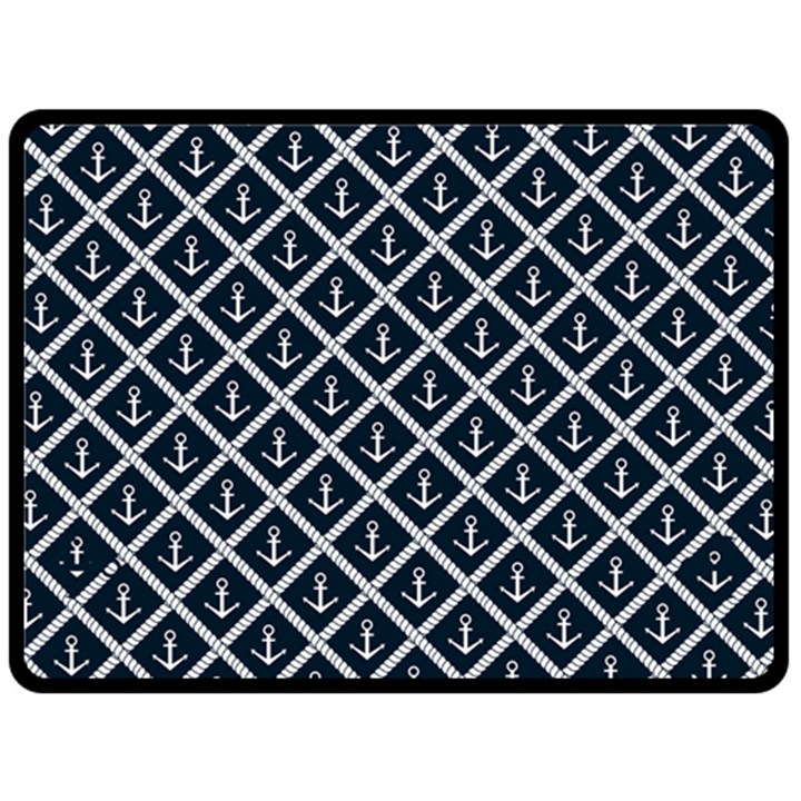 Anchors  Double Sided Fleece Blanket (Large) 