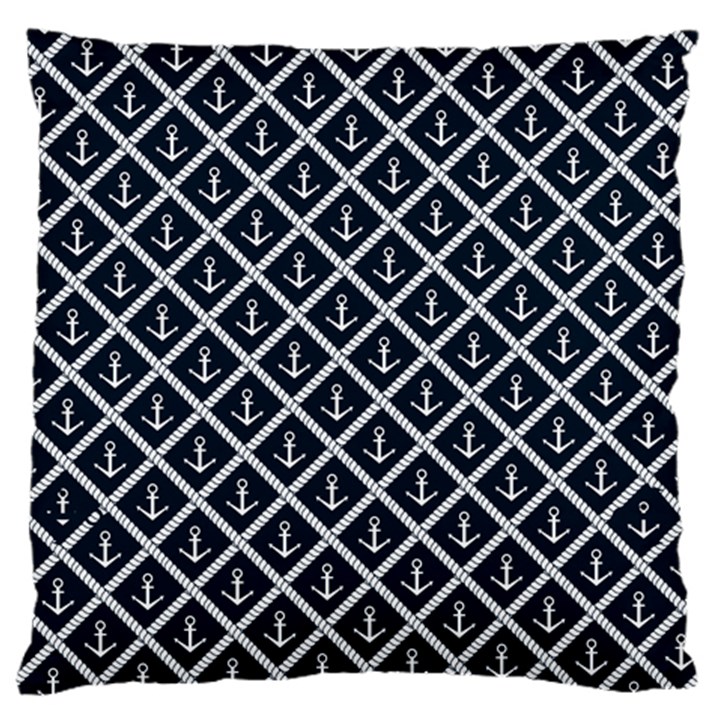 Anchors  Large Flano Cushion Case (Two Sides)