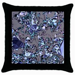 Crystal Puke Throw Pillow Case (black) by MRNStudios