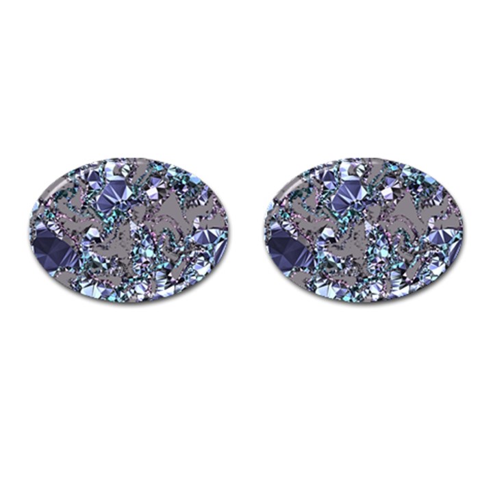 Crystal Puke Cufflinks (Oval)