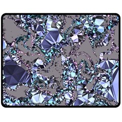 Crystal Puke Double Sided Fleece Blanket (medium)  by MRNStudios